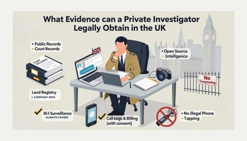 What Evidence Can a Private Investigator Legally Obtain in the UK