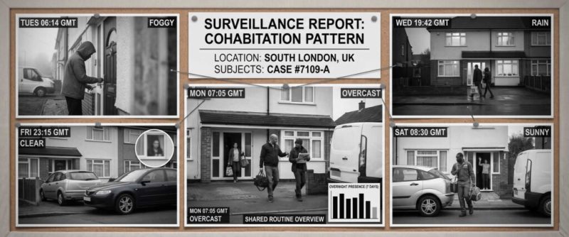 Surveillance Shows Regular Cohabitation Pattern