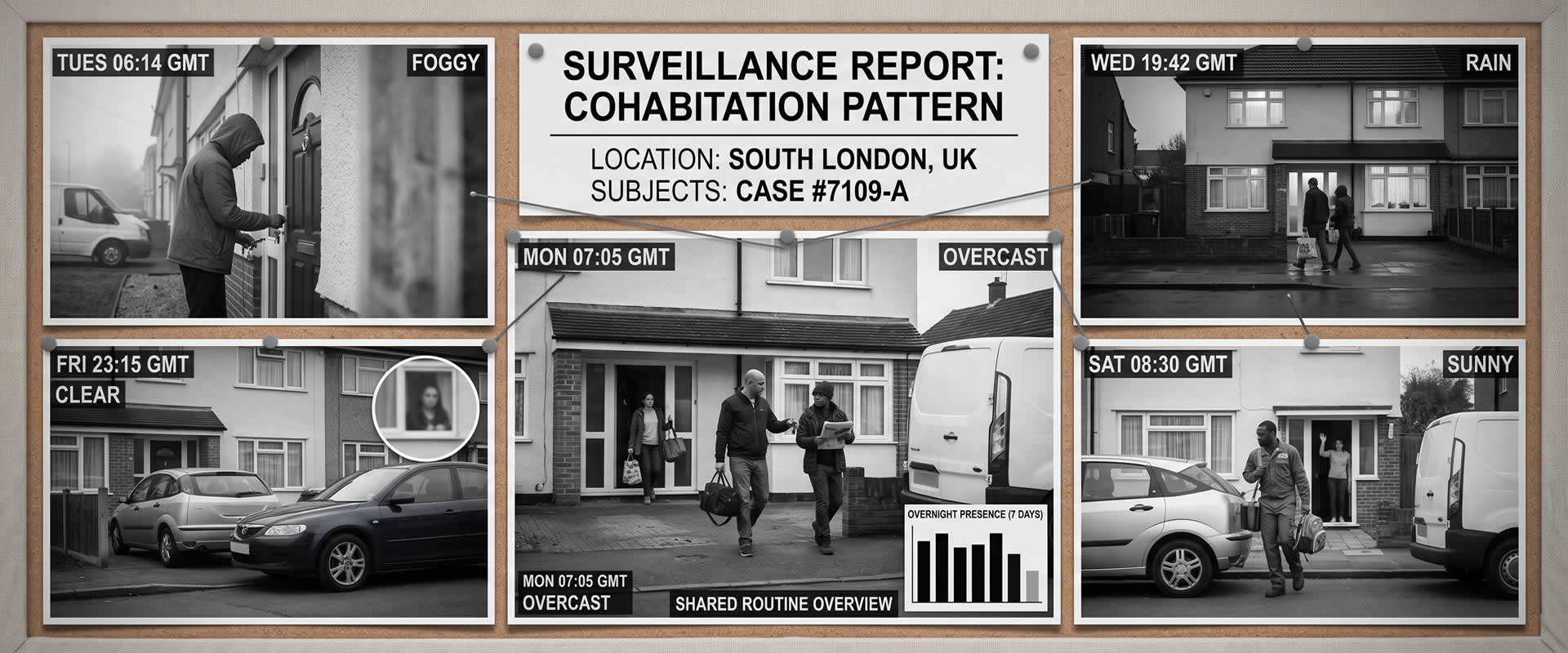 Surveillance Shows Regular Cohabitation Pattern